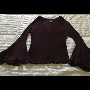Free People Blouse long sleeve size Large